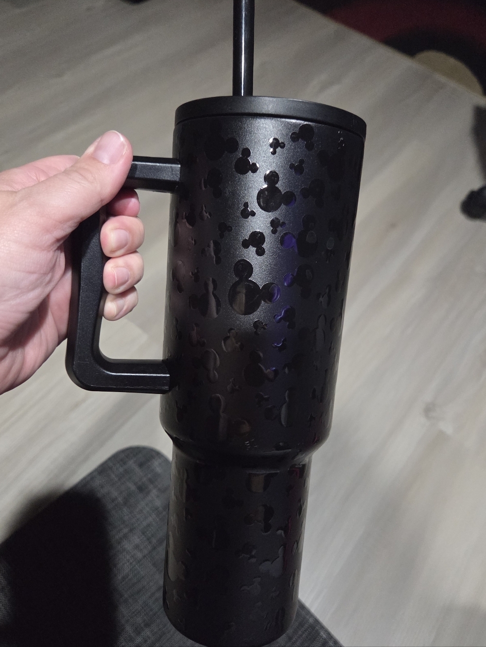 Black Mickey Mouse Simple Modern Tumbler 40 Oz